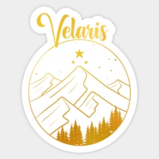 Velaris landscape golden design Sticker